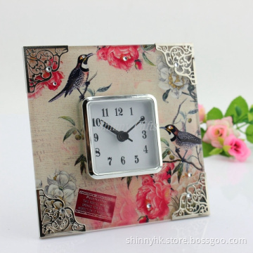 2015 Fashion Design Glass Clock Desk Clock Home Decoration